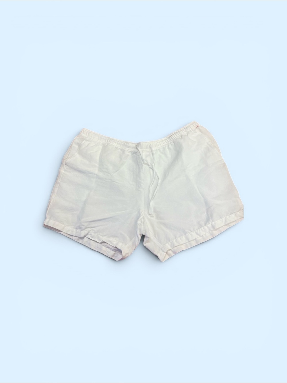 Cubavera linen 2xl Women's White Athletic Drawstring Shorts